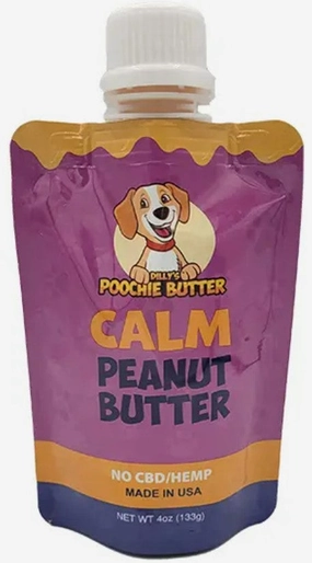 Poochie Butter Dog Calming Peanut Butter 4oz Pouch stainless steel bowl,metal pet feeder,steel water dish