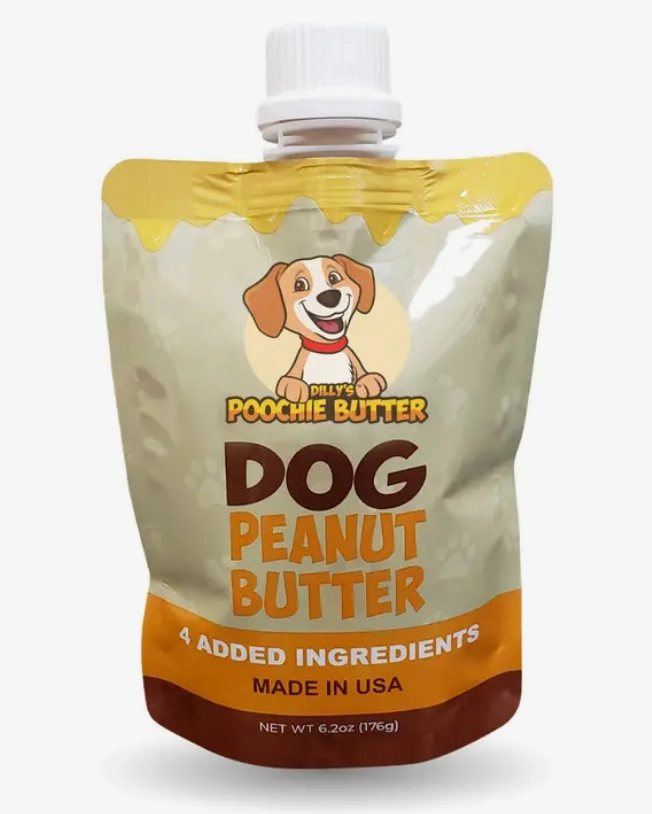 Poochie Butter Dog Peanut Butter Squeeze Pack 12oz stainless steel bowl,metal pet feeder,steel water dish