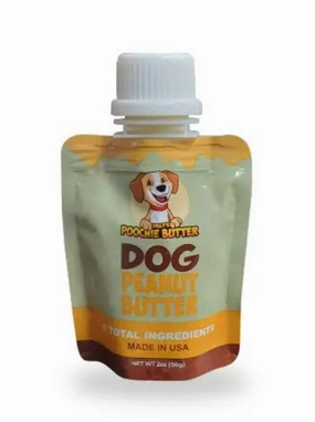 Poochie Butter Dog Peanut Butter Squeeze Pack 2oz stainless steel bowl,metal pet feeder,steel water dish