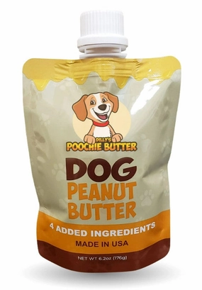 Poochie Butter Dog Peanut Butter Squeeze Pack 8oz stainless steel bowl,metal pet feeder,steel water dish