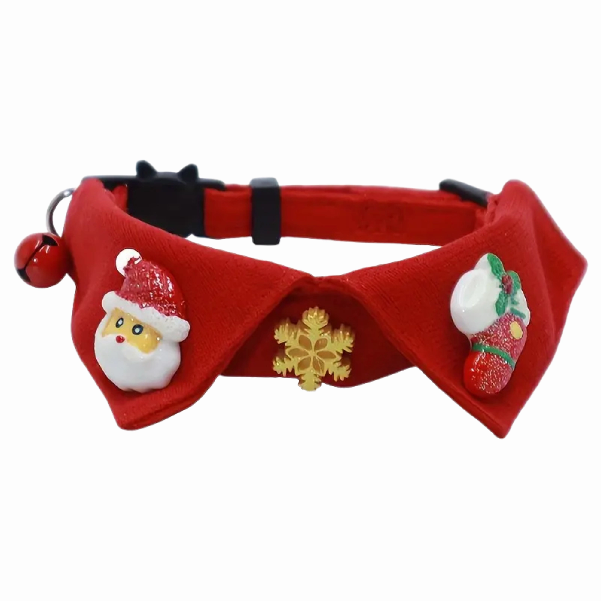 Premium Christmas Collar With Santa - Cats & Small Dogs dog harness and leash,reflective dog collar,pet walking gear