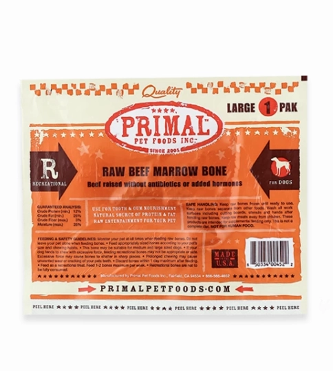 Primal Frozen Raw Beef Marrow Bone Large 1pk pet id tag,personalized dog tag,engraved cat id