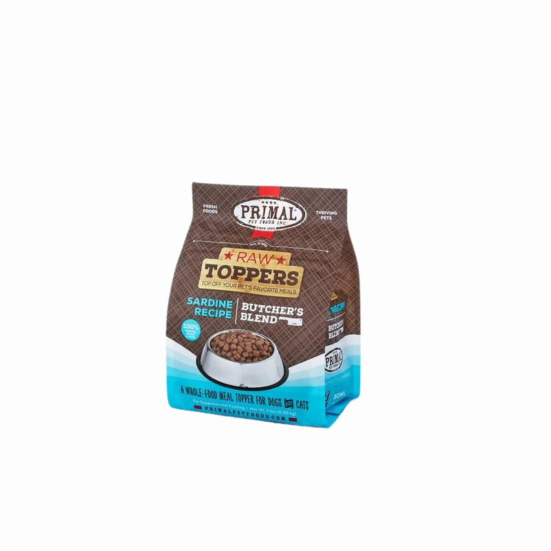 Primal Frozen Raw Dog Food Butcher's Blend Topper - Sardine 2lb puppy food,chew toy for puppies,small dog treats