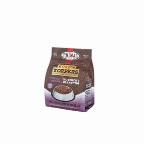 Primal Frozen Raw Dog Food Butcher's Blend Topper - Turkey 2lb puppy food,chew toy for puppies,small dog treats