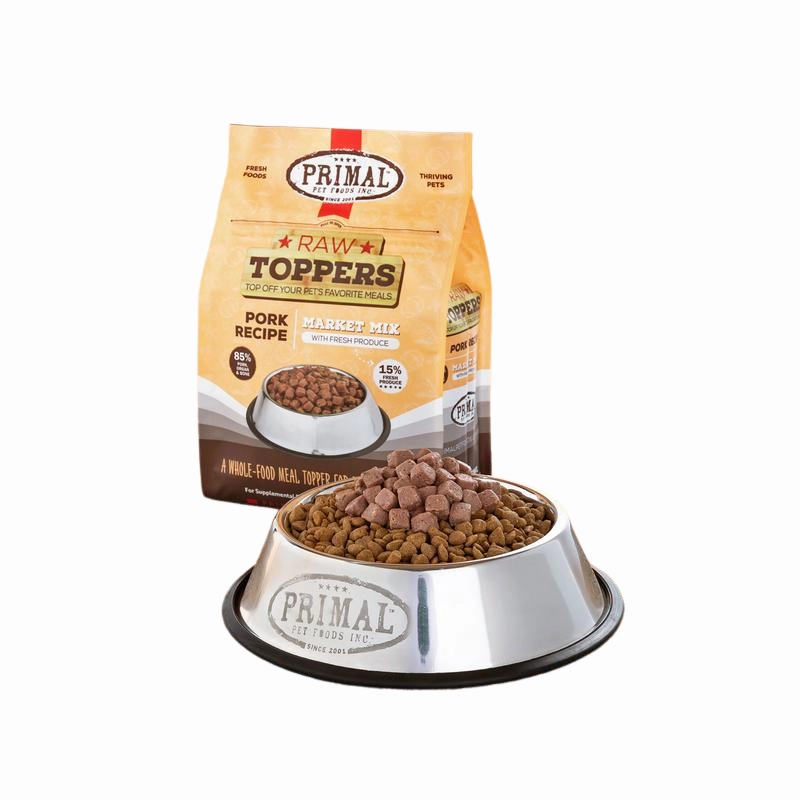 Primal Frozen Raw Dog Food Market Mix Topper - Pork 5lb