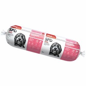 Prime100 SPD Salmon & Tapioca Grain Free Cooked Chilled Roll Dog Food 2kg (Exp 8Aug25) raw pet food,frozen meat dog,raw feeding dog
