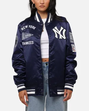 Pro Standard New York Yankees Classic Satin Jacket Midnight Navy