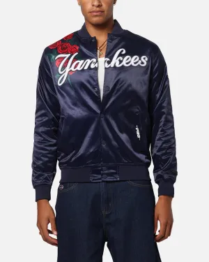Pro Standard New York Yankees Roses Satin Jacket Navy