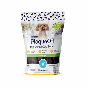 ProDen Plaque Off Mini Dental Care Bones Veggie for Puppies 340g dental dog chews,vet approved chews,teeth cleaning treats