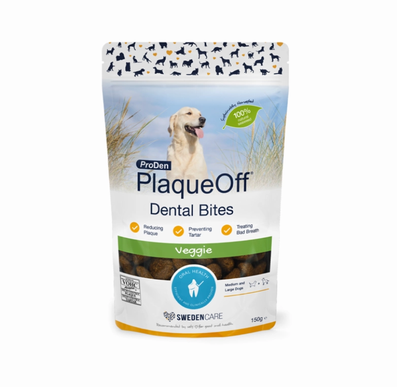 ProDen PlaqueOff Dental Bites Medium & Large Dog Treats 150g dog dental snacks,dental bones for dogs,dog oral sticks