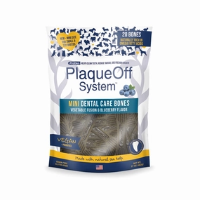 ProDen PlaqueOff Mini Dental Care Bones Vegetable Fusion & Blueberry Flavor Grain-Free Dog Treats 340g dog dental snacks,dental bones for dogs,dog oral sticks