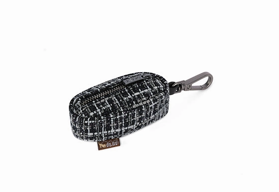 Proper Pup Dog Poop Bag Dispenser, Tweed Black/Grey by P.L.A.Y. dog business cards,pet business supplies,doggie storefront
