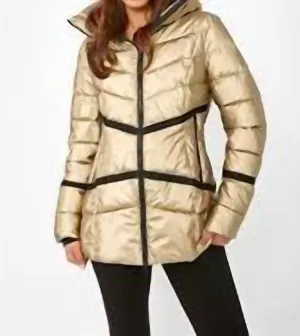 Puffer Jacket In Gold