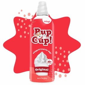 PupCup Frozen Whipped Treat for Dogs - Original Flavor 13oz stainless steel bowl,metal pet feeder,steel water dish