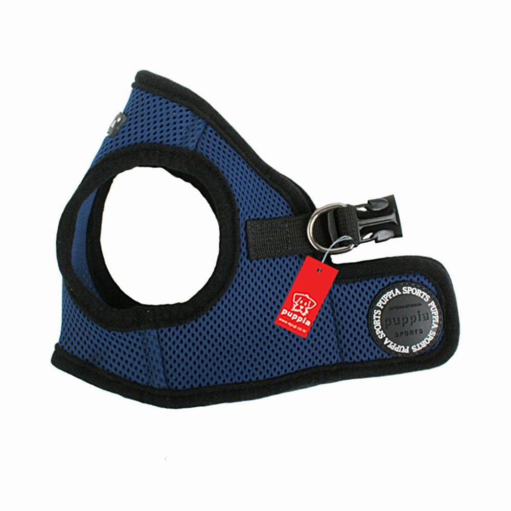 PUPPIA SOFT VEST HARNESS - ROYAL BLUE -  XS dog harness and leash,reflective dog collar,pet walking gear