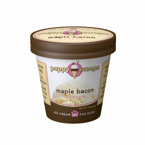Puppy Scoops Ice Cream Mix for Dogs - Maple Bacon stainless steel bowl,metal pet feeder,steel water dish