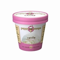 Puppy Scoops Ice Cream Mix for Dogs - Vanilla stainless steel bowl,metal pet feeder,steel water dish