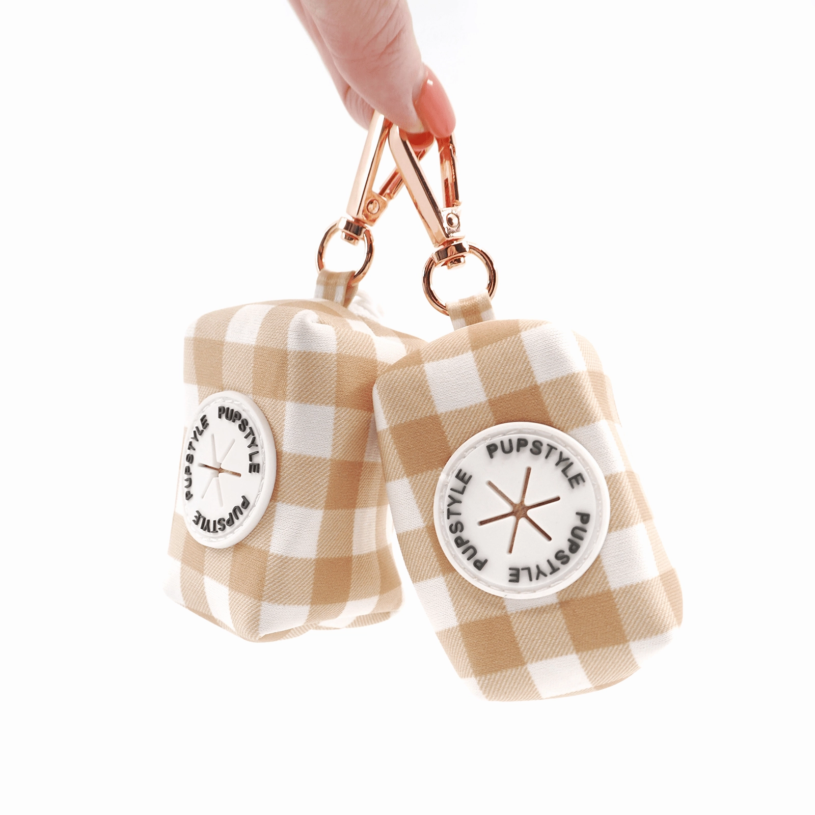 Pupstyle Dog Poop Bag Holder Creme Brulee
