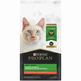 Purina Pro Plan Hairball Management Indoor Salmon and Rice Cat Food cat supplies,cat essentials,cat accessories