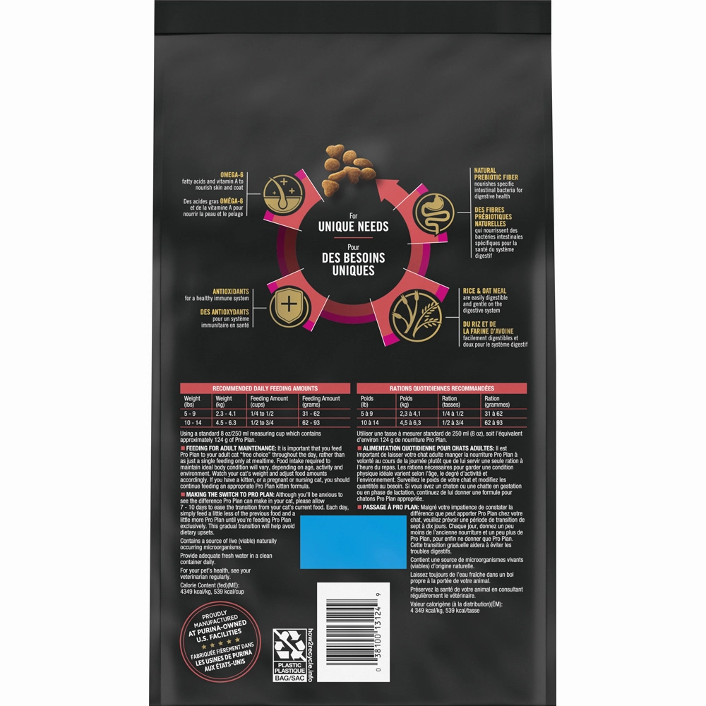 Purina Pro Plan High Protein Sensitive Skin & Stomach Lamb & Rice Formula Dry Cat Food