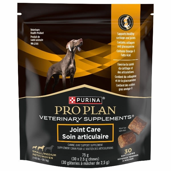 Purina Pro Plan Veterinary Supplements Joint Care; Soft chews for Small/Medium Dogs dog health supplement,dog multivitamin,canine health care