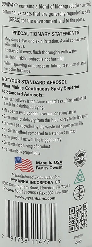 Pyranha Odaway Odor Absorber Spray