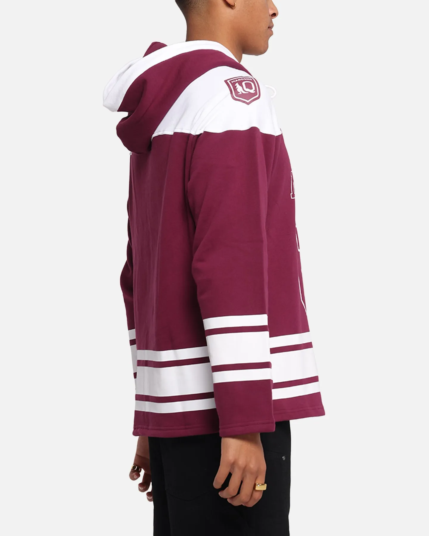 Queensland Rugby League Queensland Maroons Panel Hoodie Maroon
