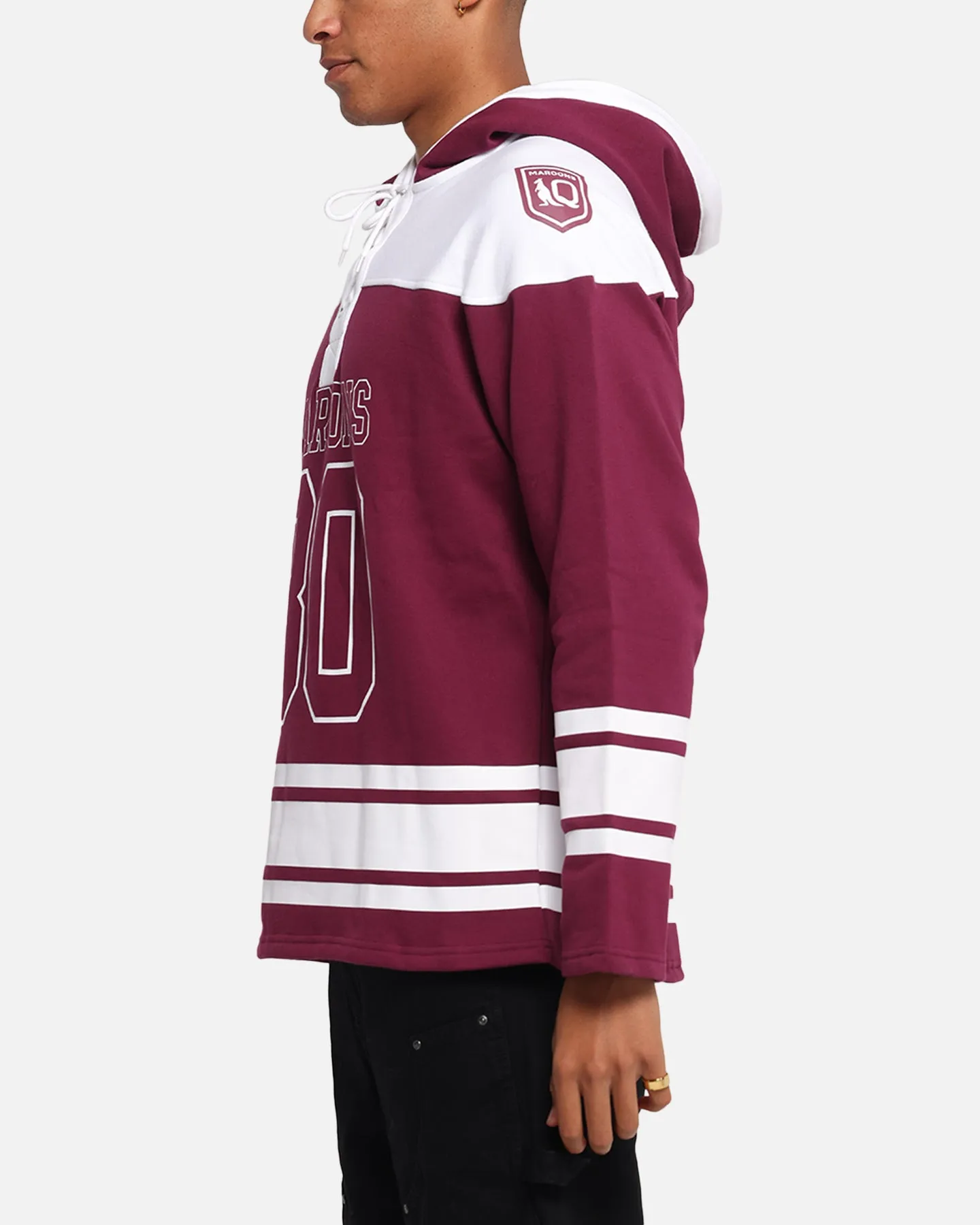 Queensland Rugby League Queensland Maroons Panel Hoodie Maroon
