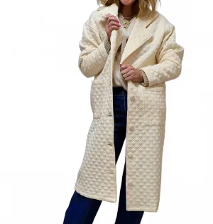 Quilted For Life Jacket In Cream