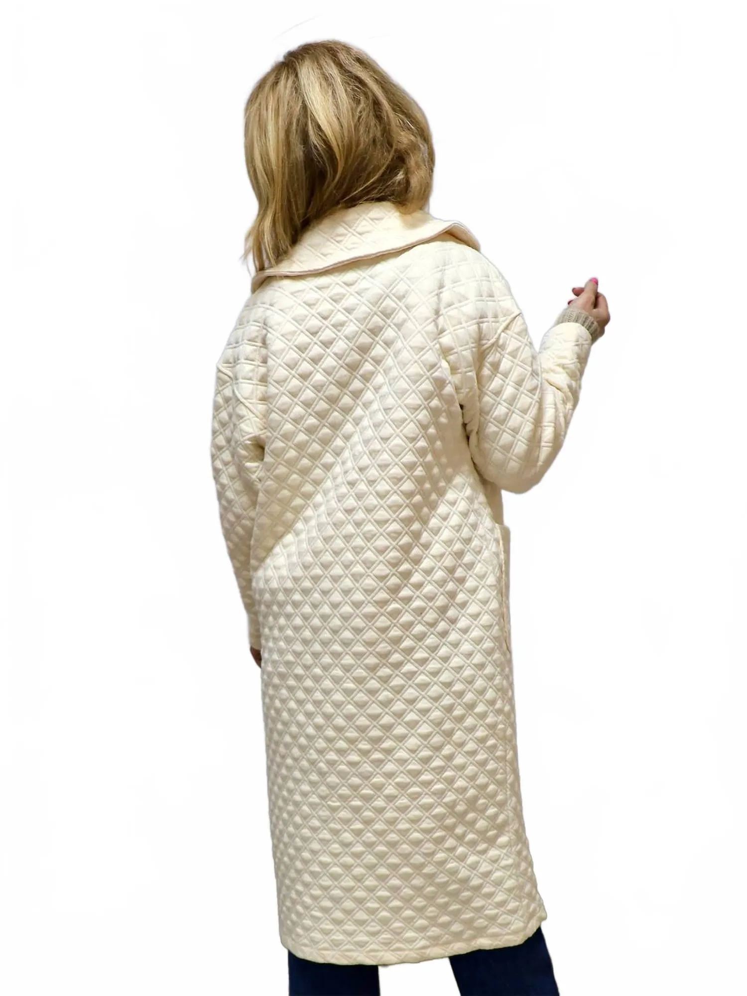 Quilted For Life Jacket In Cream