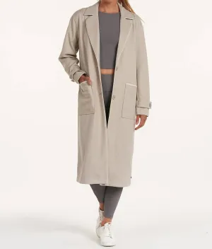 Quinn Trench Coat In Stone
