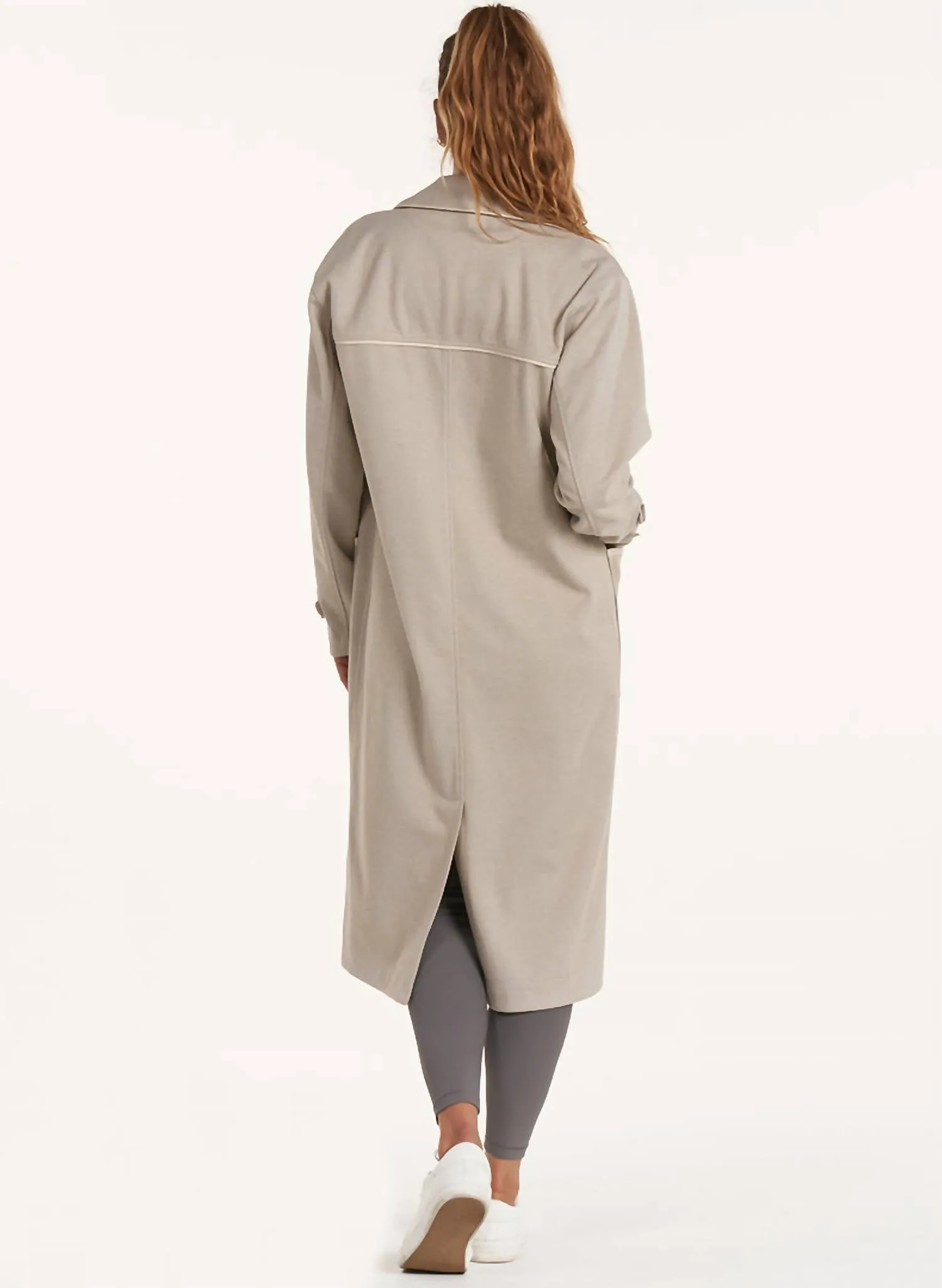 Quinn Trench Coat In Stone