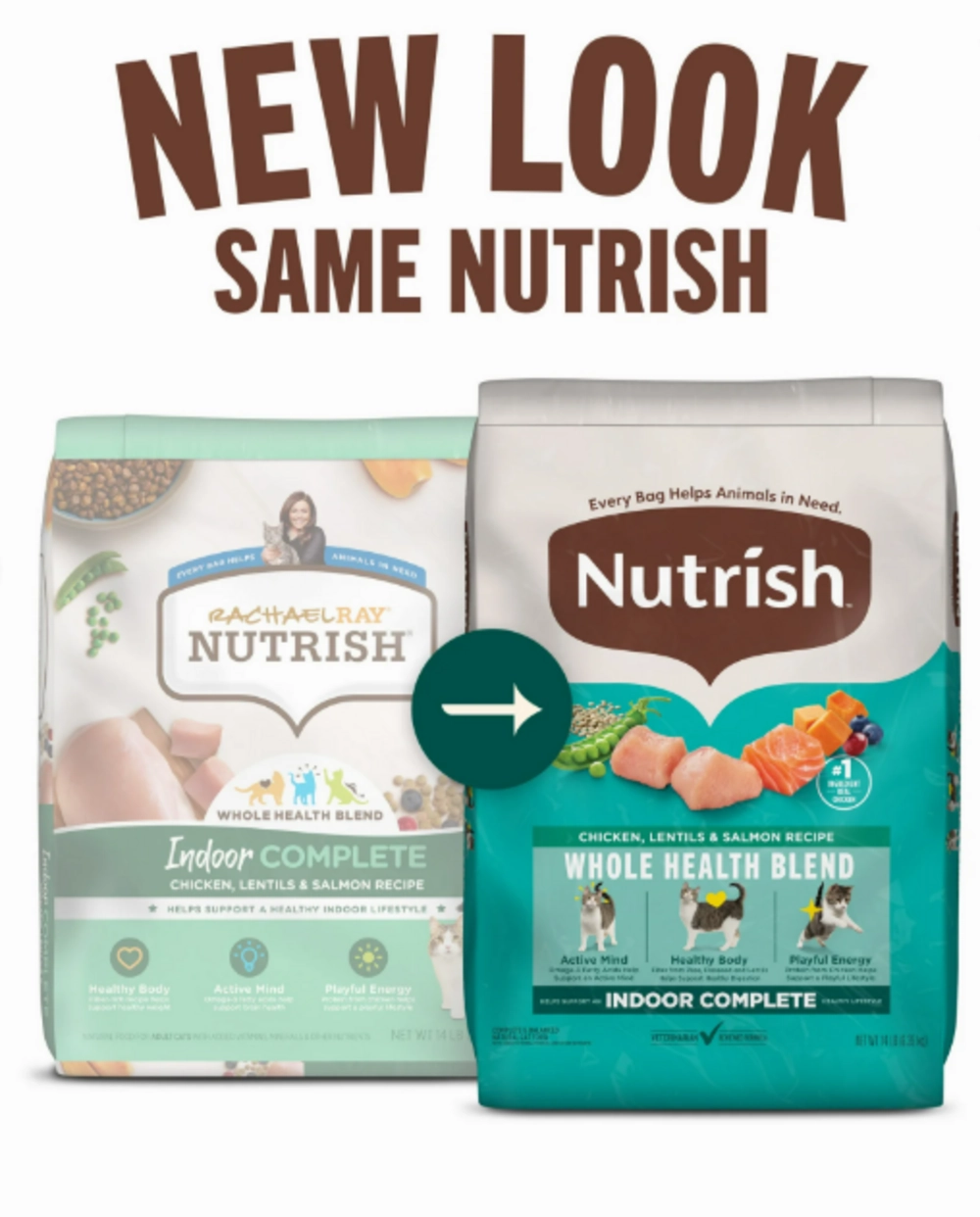 Rachael Ray Nutrish Indoor Complete Chicken & Salmon with Lentils Recipe Dry Cat Food cat toys and food,complete cat care,all in one cat kit