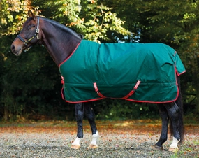 Rambo Original, Lite, Green/Red horse blanket,poultry bed sheet,equine sheets