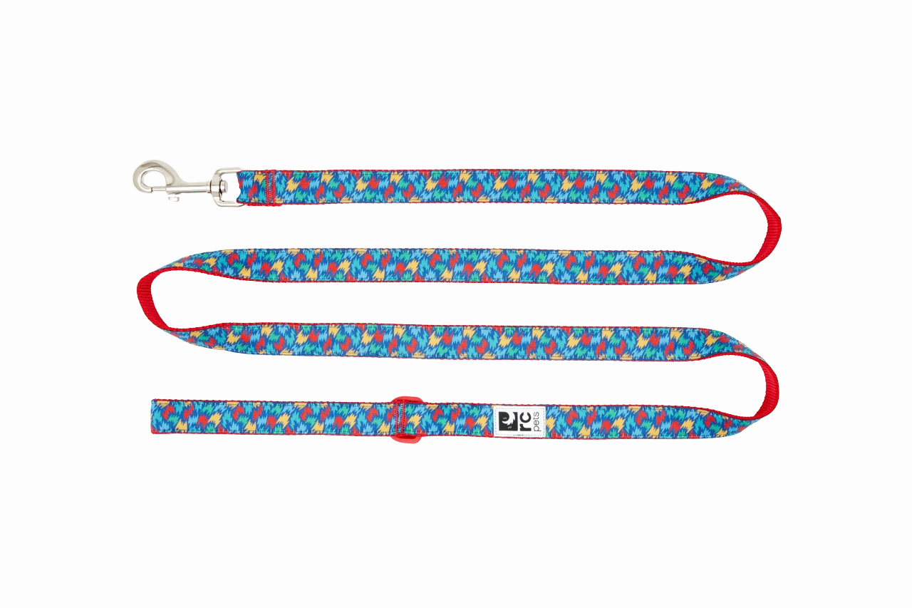 RC Pets Patterned Dog Leash 1/2"x6' - Palette