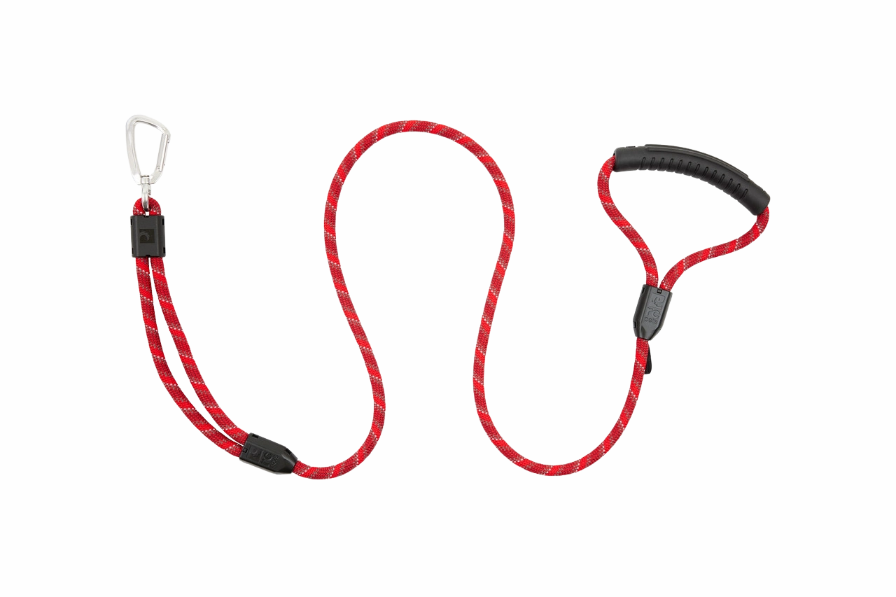 RC Pets Premium Rope Dog Leash 1/2"x5' - Red