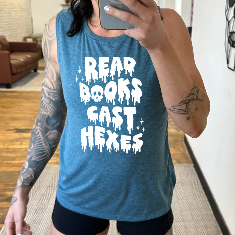 Read Books Cast Hexes Muscle Tank
