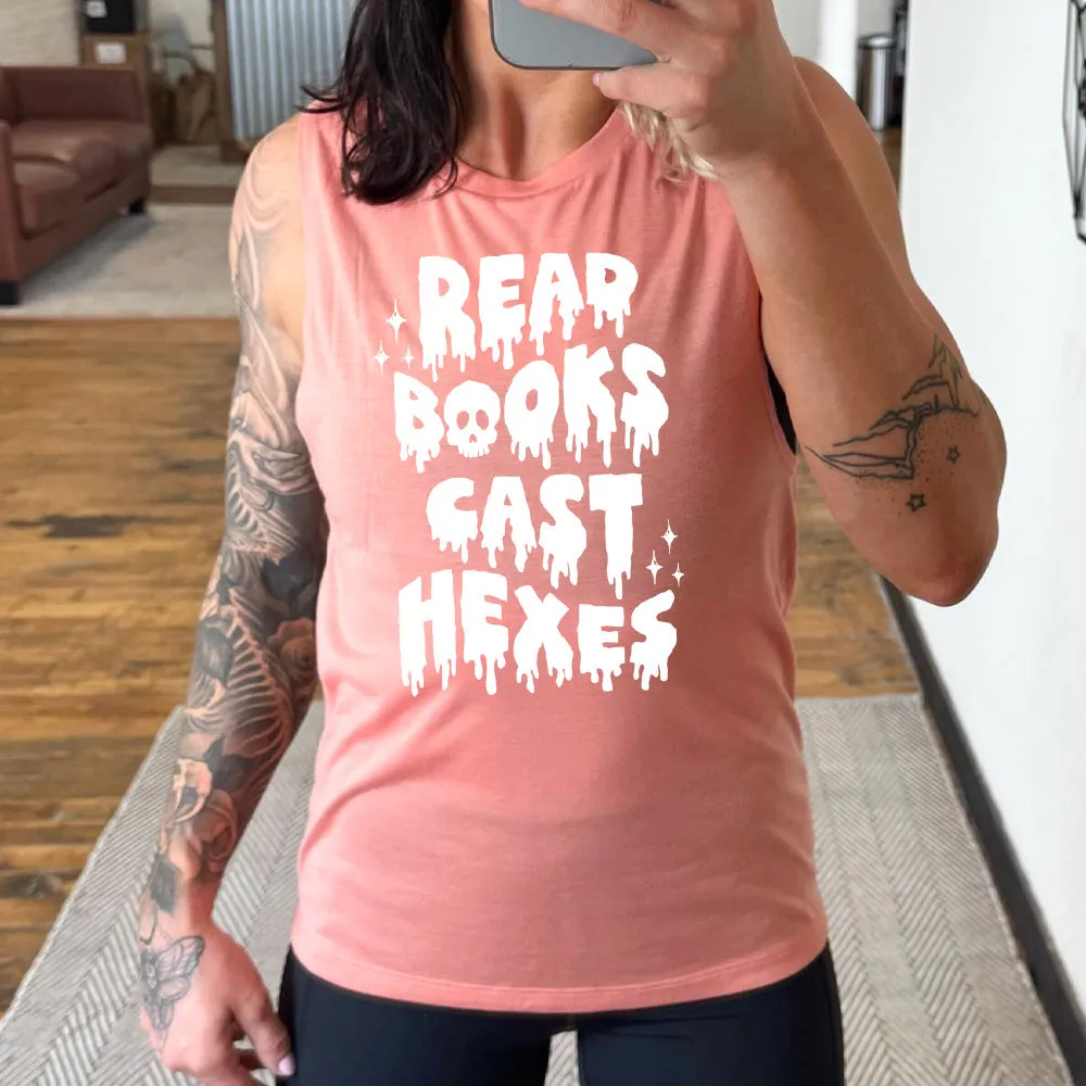Read Books Cast Hexes Muscle Tank