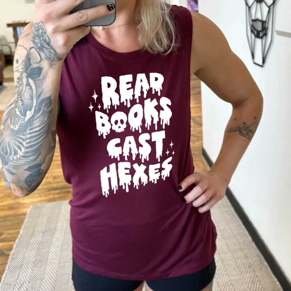 Read Books Cast Hexes Muscle Tank