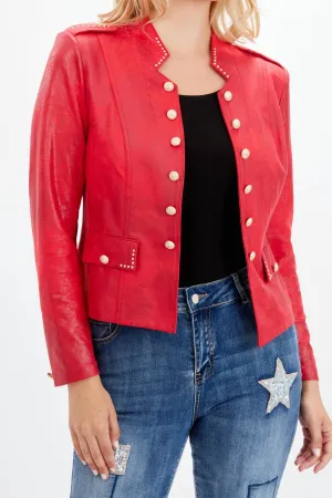 Red Casual Jacket