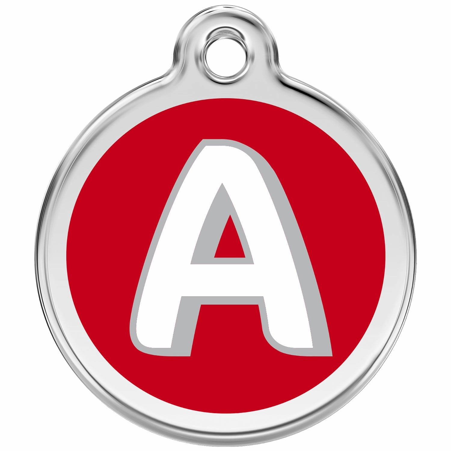 Red Dingo Alphabet Tag Letter A Pet ID dog skin care,coat conditioner,anti itch dog spray