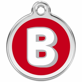 Red Dingo Alphabet Tag Letter B Pet ID dog skin care,coat conditioner,anti itch dog spray