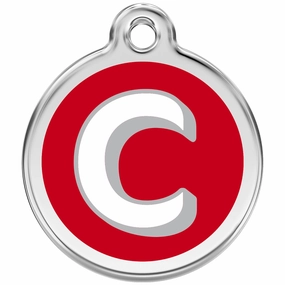 Red Dingo Alphabet Tag Letter C Pet ID poultry vaccine,livestock vaccine,animal vaccination