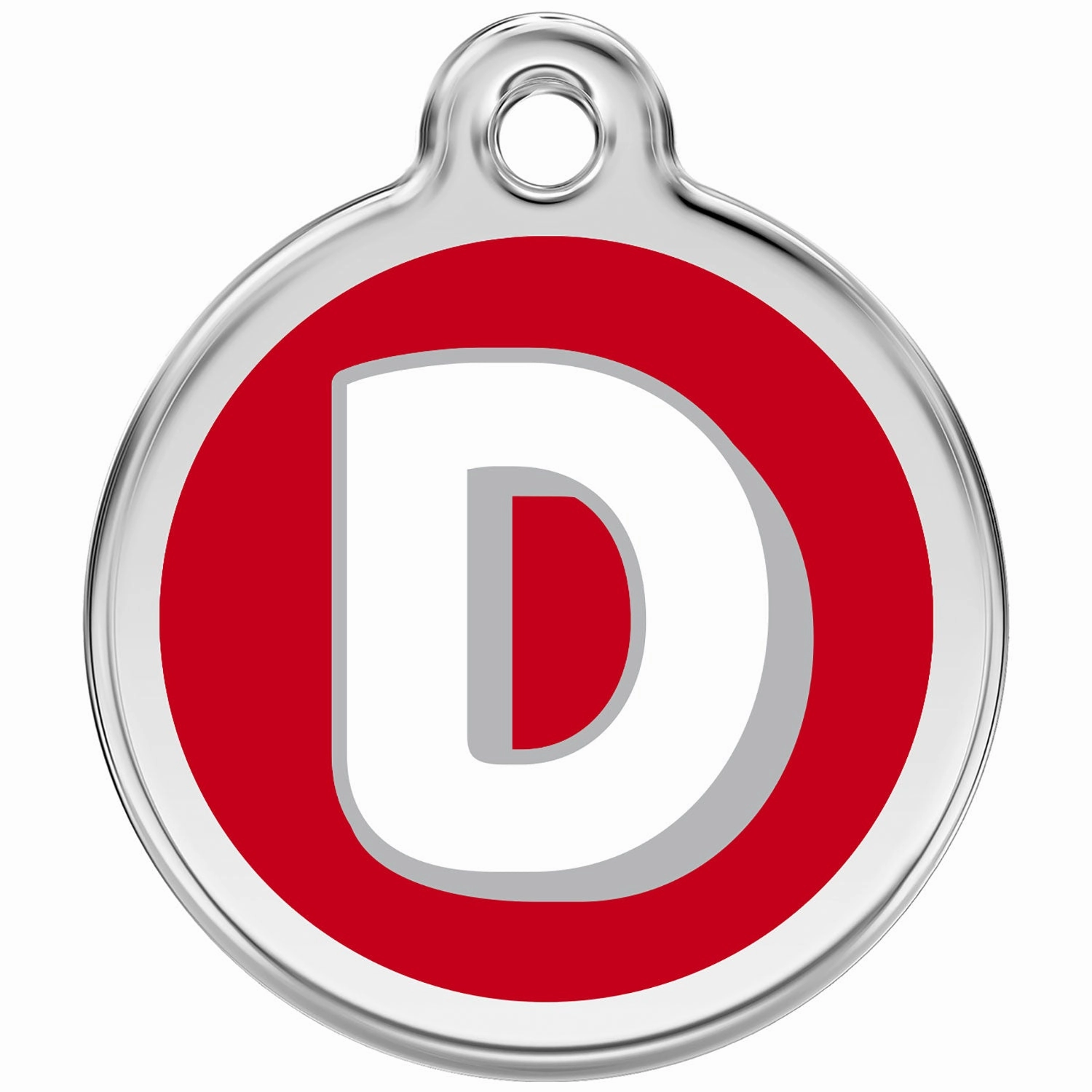 Red Dingo Alphabet Tag Letter D Pet ID dog skin care,coat conditioner,anti itch dog spray