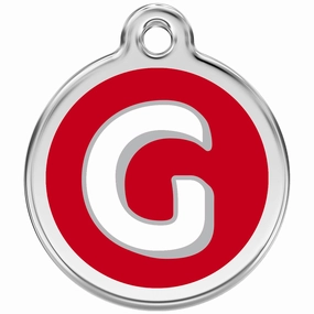 Red Dingo Alphabet Tag Letter G Pet ID poultry vaccine,livestock vaccine,animal vaccination