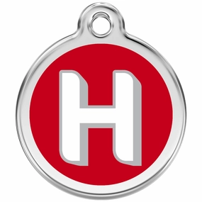 Red Dingo Alphabet Tag Letter H Pet ID poultry vaccine,livestock vaccine,animal vaccination
