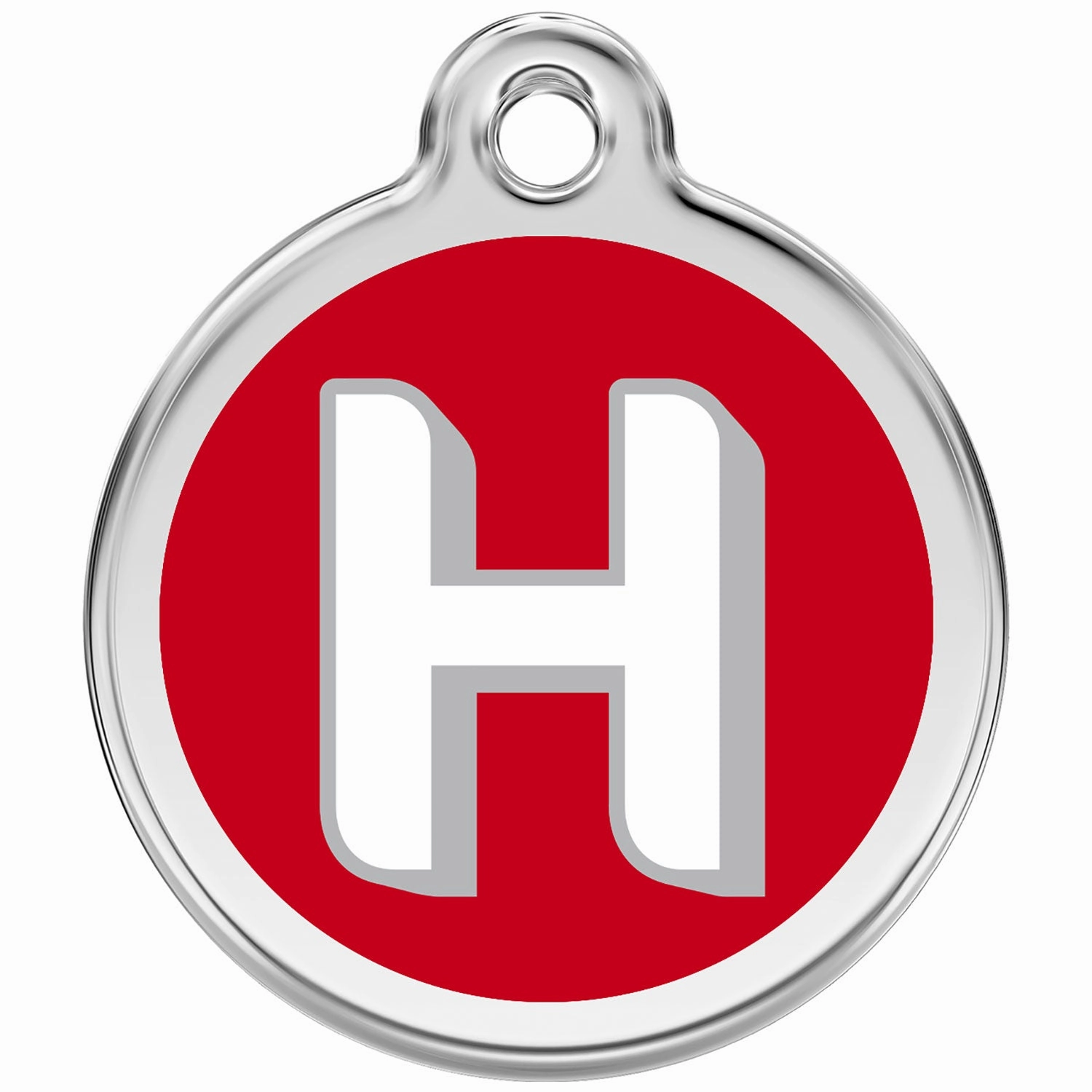 Red Dingo Alphabet Tag Letter H Pet ID dog skin care,coat conditioner,anti itch dog spray