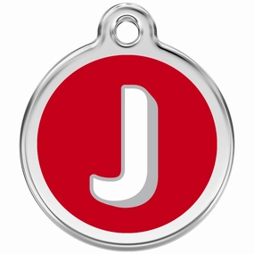 Red Dingo Alphabet Tag Letter J Pet ID poultry vaccine,livestock vaccine,animal vaccination