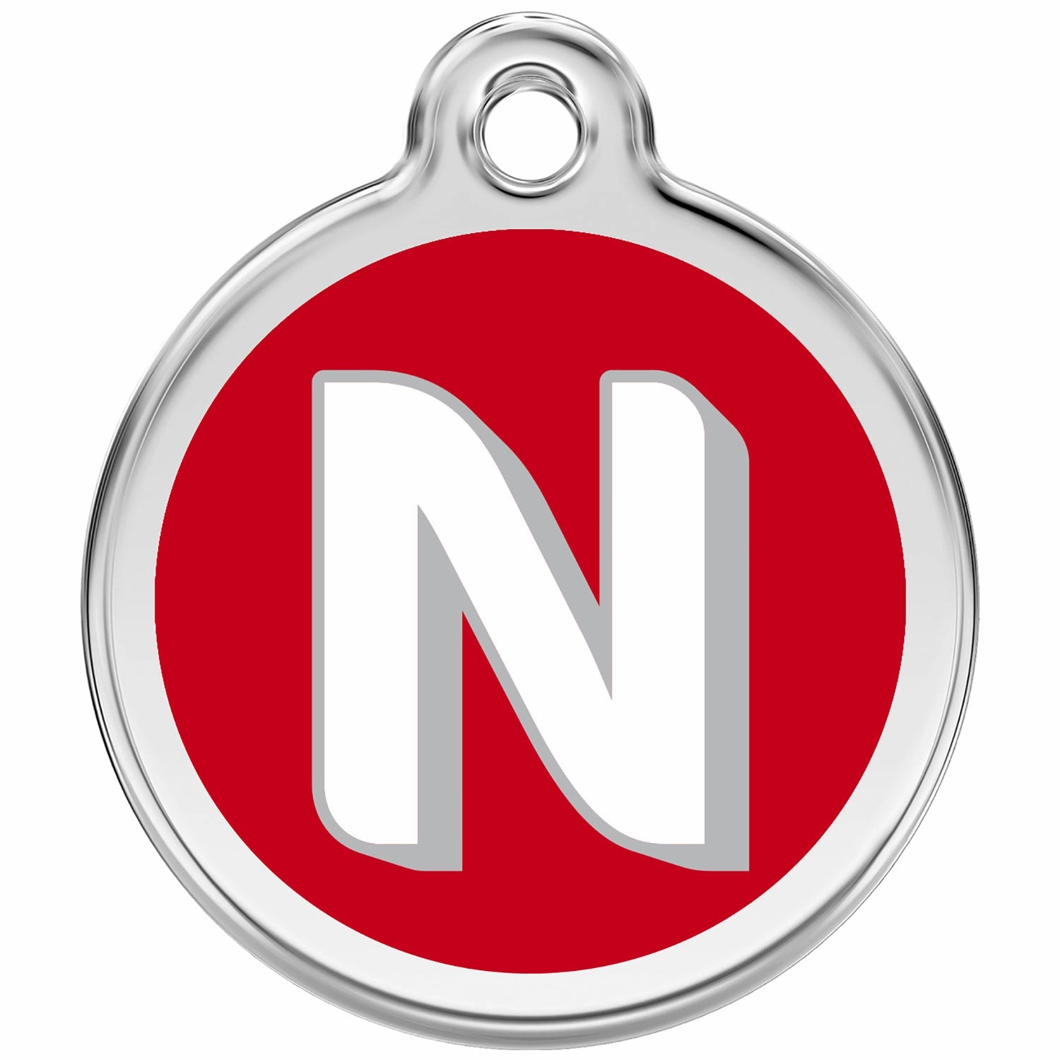 Red Dingo Alphabet Tag Letter N Pet ID dog skin care,coat conditioner,anti itch dog spray