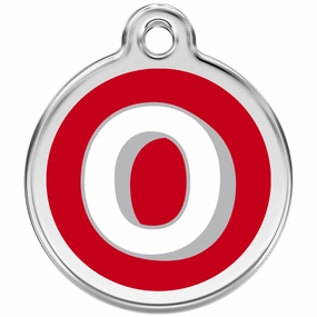 Red Dingo Alphabet Tag Letter O Pet ID dog skin care,coat conditioner,anti itch dog spray
